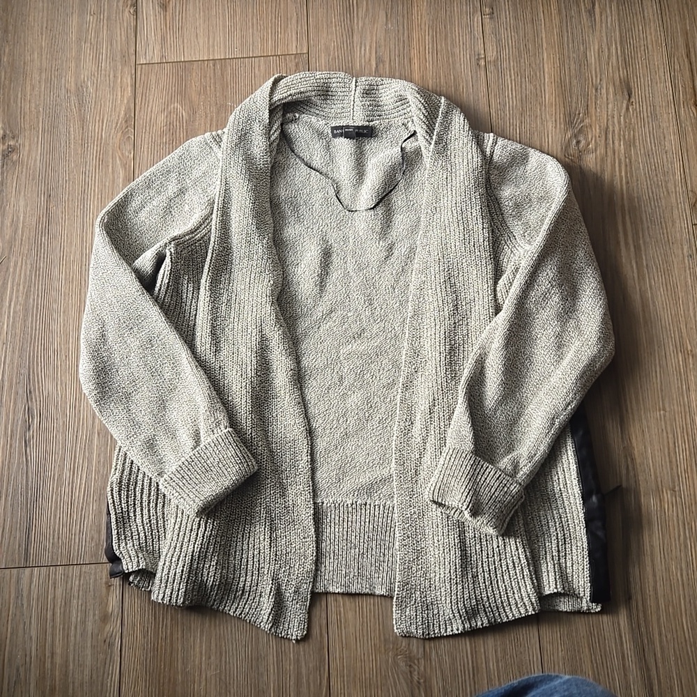 Banana Republic Side Zip Open Cardigan